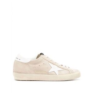 Golden Goose Super-Star Classic in Seed Pearl White Suede & Leather, size 41/11